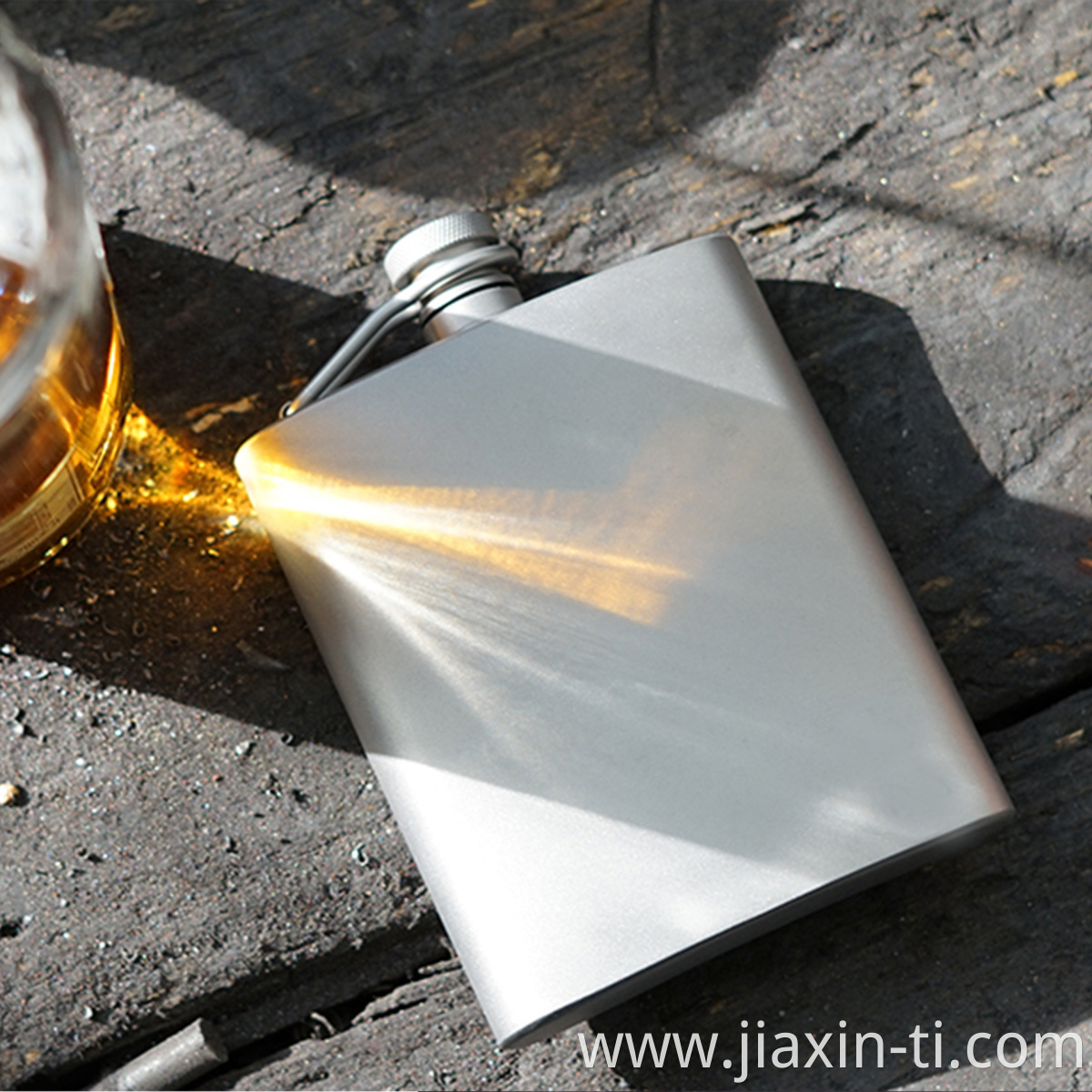 titanium hip flask